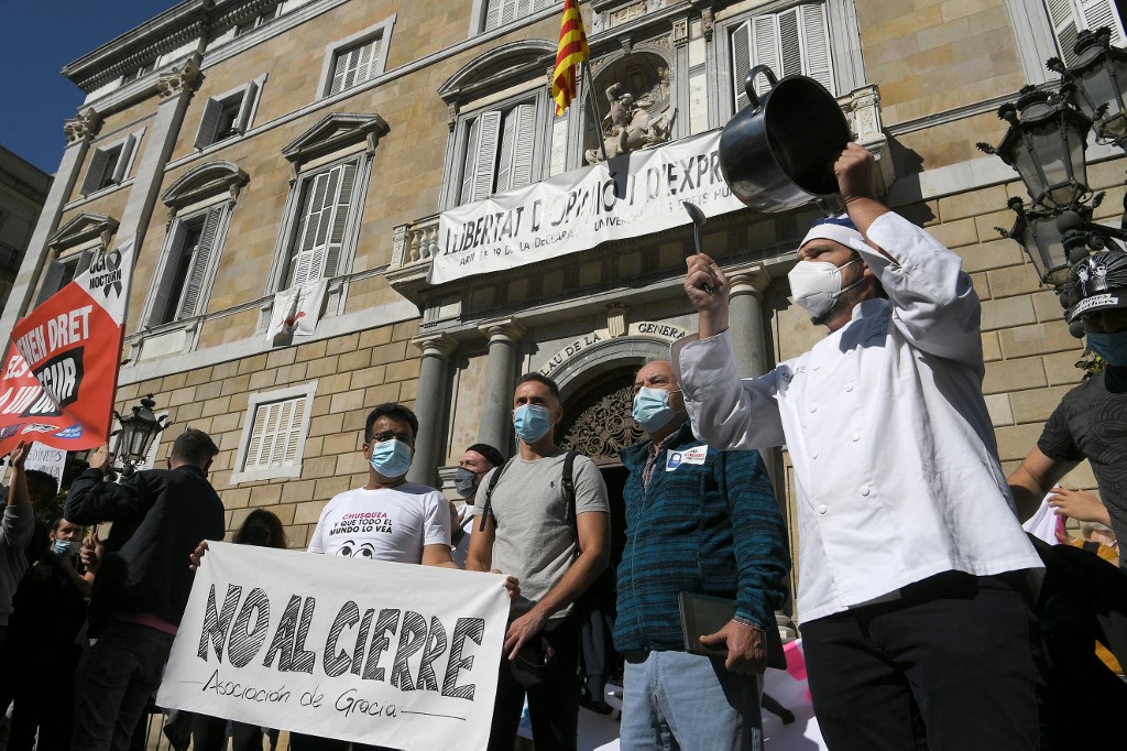 Cocineros protestas Barcelona