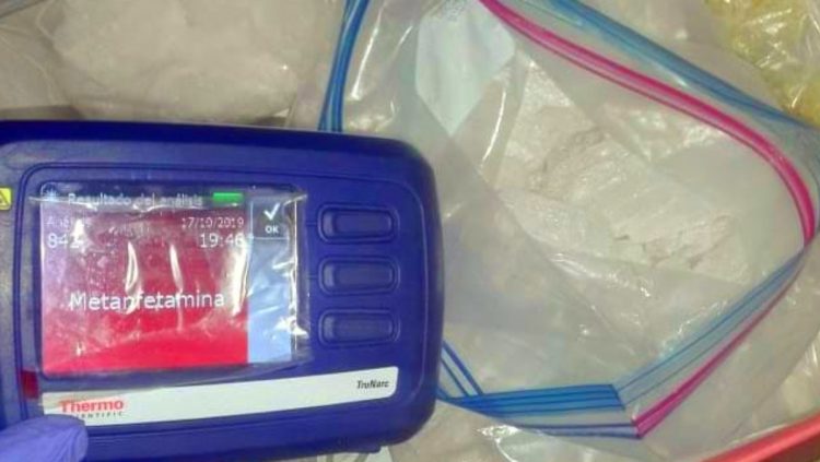 El 18 de octubre la Policía decomisó un kilogramo y medio de la droga en La Libertad. Foto cortesía PNC.