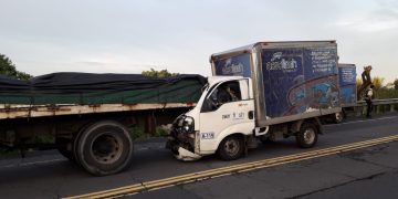 Un lesionado en accidente en puente del río Lempa