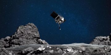 Sonda Osiris-Rex, de la NASA, besó al asteroide Bennu