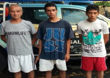 Padre e hijos capturados por extorsión en Sonsonate