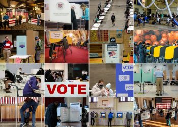 Celebración y prevención por covid-19 se vive en las elecciones de los Estados Unidos