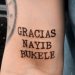 Hondureño hace público su agradecimiento a Nayib Bukele con un tatuaje