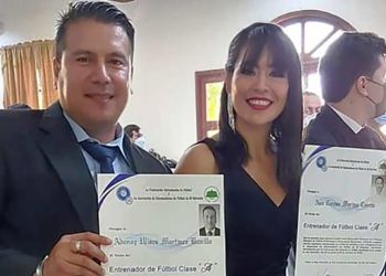 AEFES graduó a 21 nuevos técnicos clase A, entre ellos Adonai Martínez, auxiliar en Alianza