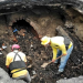 Realizan obras de mitigación en cárcava causada por lluvias en el centro de San Salvador