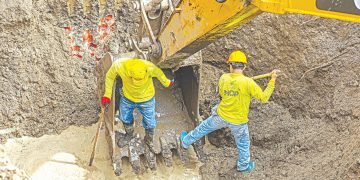 El MOP interviene una cárcava en la colonia México