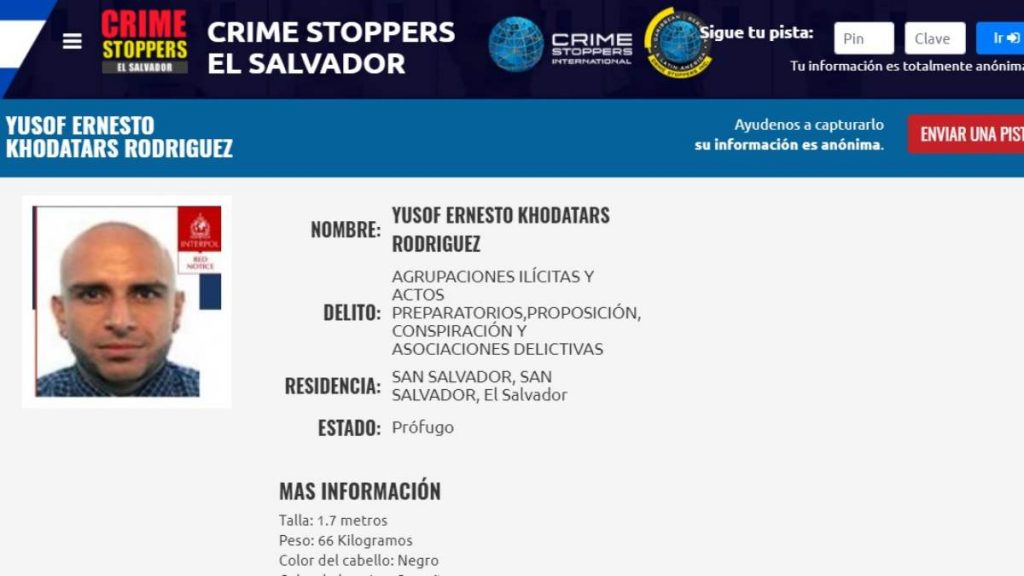 Yusof Crimen Stoppers El Salvador