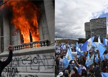 Fotos: los dos rostros del descontento social en Guatemala