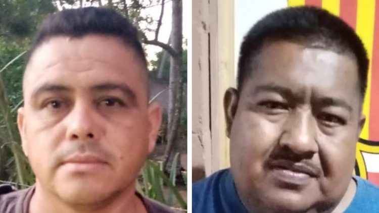 Leonardo Adolfo Ramírez Mayorga y Fredy Salvador Manzanares, supuestos traficantes de personas.