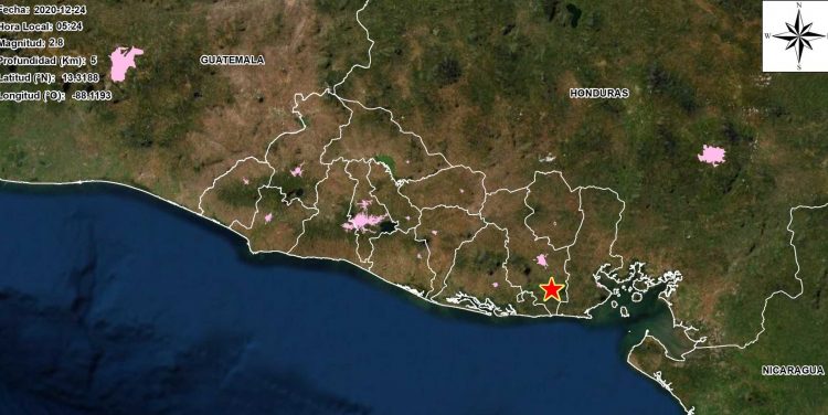 Reportan 40 sismos en San Miguel en las últimas horas