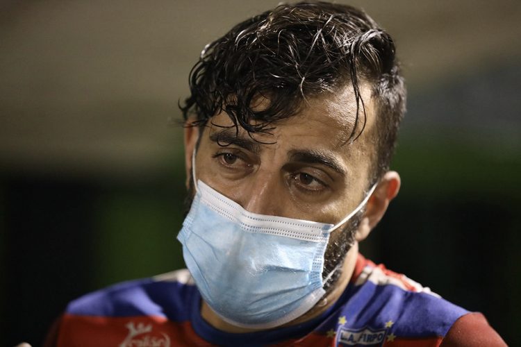 Matías Coloca, tras el triunfo de Firpo sobre Santa Tecla el pasado sábado. Foto DES