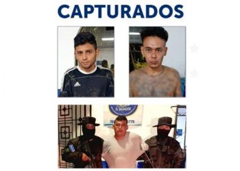 Capturan a tres pandilleros que dispararon a un policía en Cuscatlán