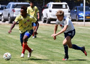 Brayan Gil debutó con la selección sub-20 de Colombia este miércoles