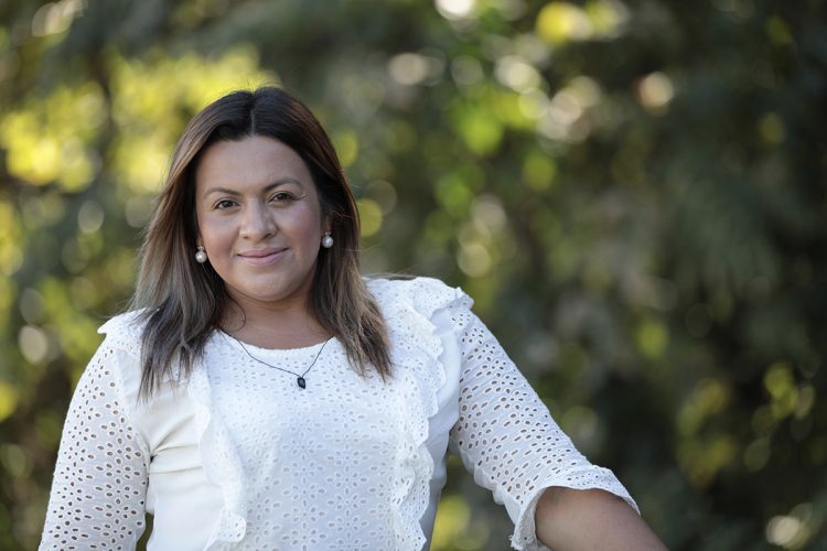 Janneth Xiomara Molina, candidata a diputada de Nuevas Ideas por el departamento de Cuscatlán. Foto: Diario El Salvador.
