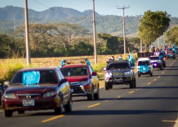 Candidatos a alcaldes y diputados de Nuevas Ideas desarrollan caravanas en diferentes puntos del país