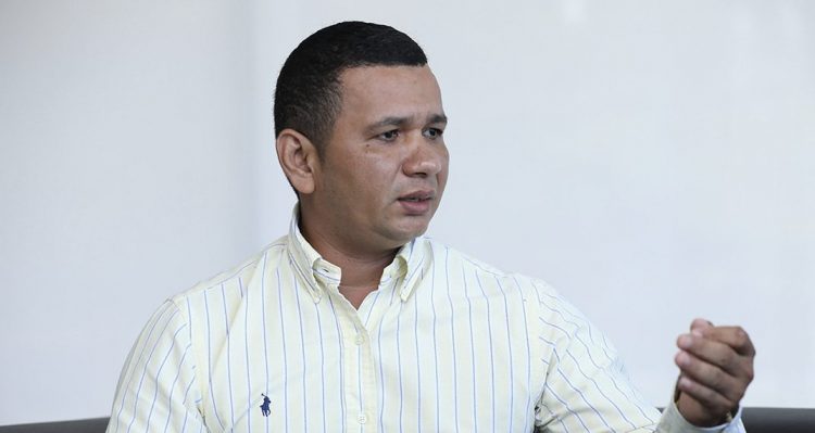 Giovani Sorto, candidato a alcalde de Santa Rosa de Lima por Nuevas Ideas. Foto/ David Martínez.