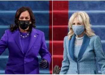 Poder y calma: el significado detrás de los atuendos de Kamala Harris y Jill Biden en la toma de posesión presidencial