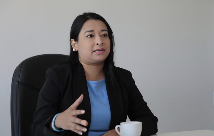 Aspiraciones. Ines asegura que desea ser la presidenta de la comisión de Relaciones Exteriores, también  pertenecer a la comisión de Reformas Electorales y Constitucionales. Foto: Mauricio Castro/DES