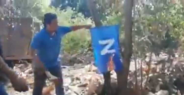 Captura del video que circuló en redes sociales.