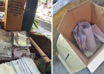 Encuentra material electoral oculto en una vivienda en Chalatenango