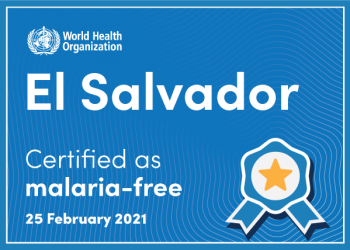 USAID reconoce labor de El Salvador al lograr elimar la malaria