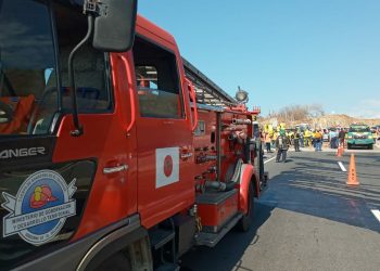 Realizan simulacro accidente de tránsito en inicio de periodo vacacional de Semana Santa
