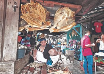 Bajan 60 % ventas de pescado seco en mercado migueleño