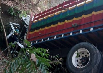 Accidente de un camión que transportaba verduras deja dos personas  lesionadas en Chalatenango