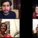Tres grandes exponentes de las artes plásticas de El Salvador conversan de manera virtual. De arriba hacia abajo: Juan Santiago Martínez, curador del Museo Forma, Nicole Schwartz, Negra Álvarez Licry Bircard.