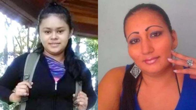 Zenaida y Victoria, salvadoreñas asesinadas en México en 2019 y 2021, respectivamente. Foto Diario El Salvador