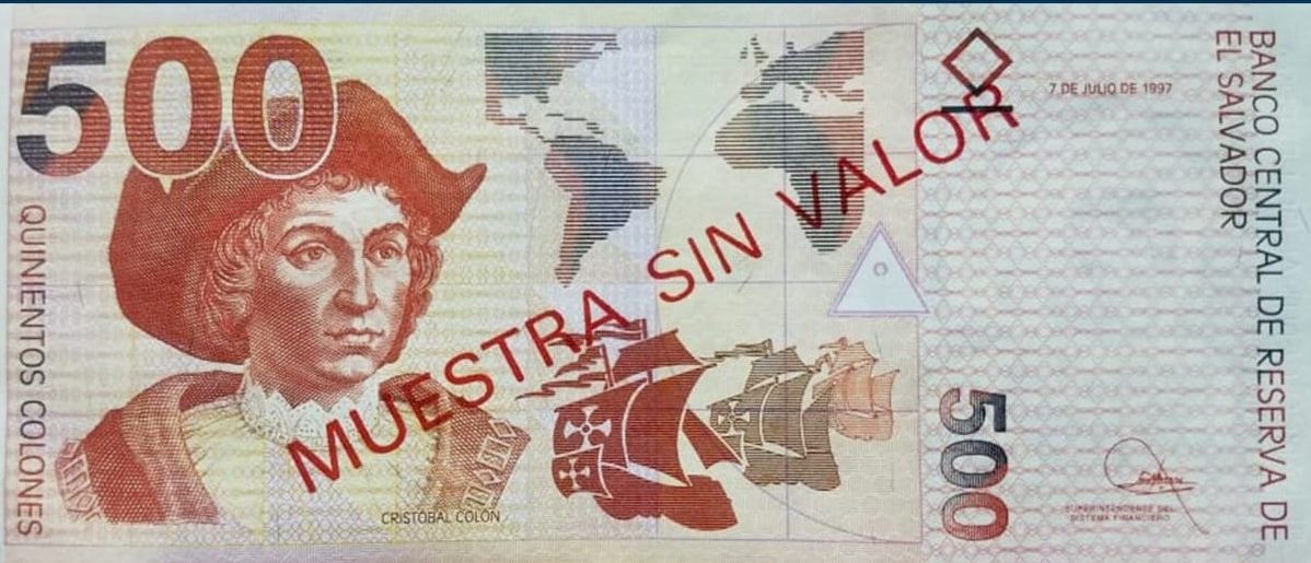 Billete de 500 colones – Diario El Salvador