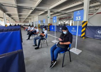 Realizan simulacro para garantizar efectividad del proceso en Megacentro de Vacunación contra la COVID-19
