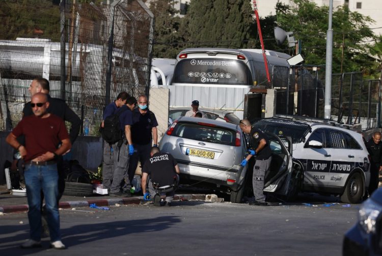 Varios heridos en Jerusalén Este luego de que un automóvil embistió peatones. FOTO / AFP.