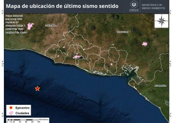 MARN registra tres sismos consecutivos en la costa de Sonsonate y Ahuachapán