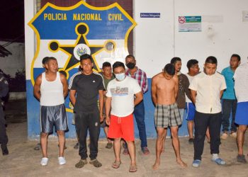 PNC captura a pandilleros tras operativo realizado la madrugada de este domingo en Ahuachapán