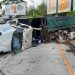 Rastra cargada de basura volcó en carretera a La Libertad  y deja un fallecido