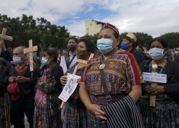 Manifestación en Guatemala pide justicia por desaparecidos en guerra civil