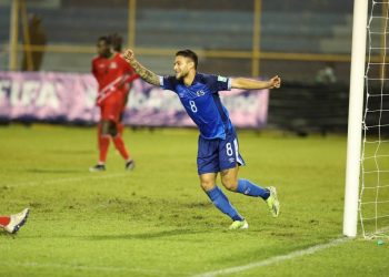 La selección de El Salvador cumplió con el trámite ante San Cristóbal y Nieves y clasifica con global de 6-0