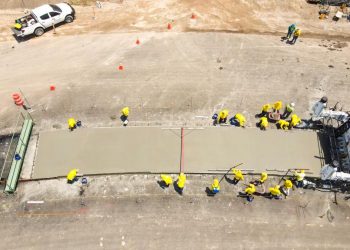 Inician pavimentación en rotonda en el Periférico Claudia Lars