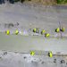 MOP coloca concreto hidráulico en rotonda del periférico Claudia Lars