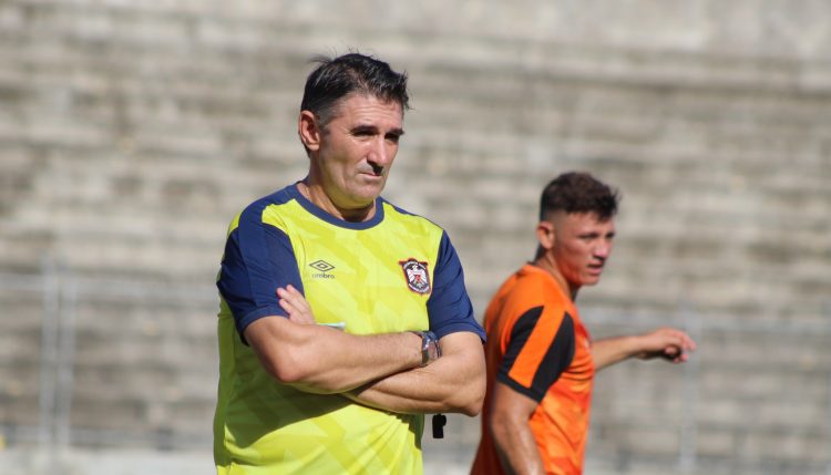 Cristian Domizi en su primer día de trabajo con Águila. Foto CD Águila