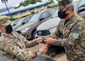 Fuerza Armada de El Salvador recibe donativo por parte de Estados Unidos