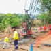 Ministro de Obras Públicas verifica avances en construcción de puente sobre Río Grande