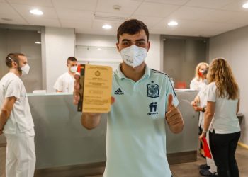 Futbolistas de la selección española, vacunados contra el covid-19