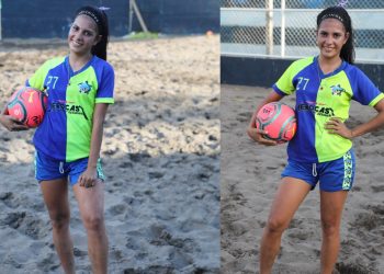 «Sueño con representar a El Salvador en un mundial de fútbol playa»: Fátima Pérez, jugadora salvadoreña de fútbol playa