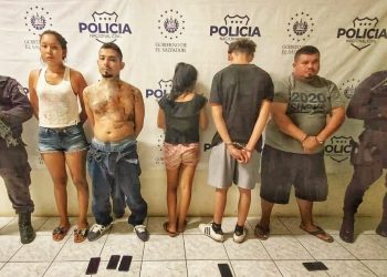 Cinco pandilleros fueron capturados por la PNC en San Miguel
