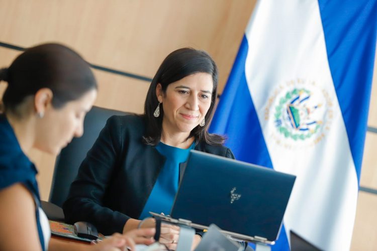 La ministra de Economía, María Luisa Hayem, participó este viernes en una reunión virtual con sus homólogos de Guatemala y Honduras, y otros funcionarios de la región.