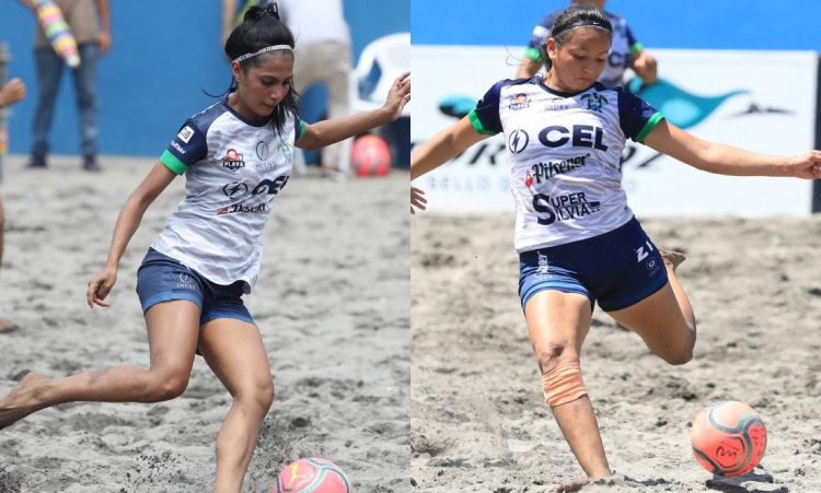 Fátima Pérez e Irma Cordero han terminado de mandar a base de goles en la rama femenina. Fotos: Diario El Salvador