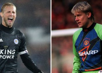 La tierna foto con la que Peter Schmeichel deseó suerte a Dinamarca y a su hijo, Kasper, en su partido ante Inglaterra