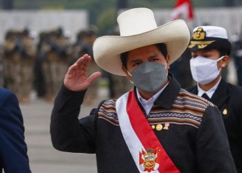 Unos 2,000 peruanos protestan contra el gobierno de Pedro Castillo y demandan su destitución